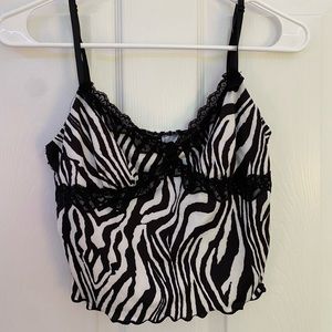 SHEIN Zebra Print Tank Top